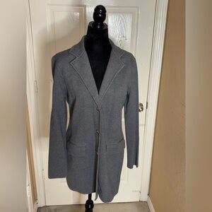 Lauren Ralph Lauren Women's Single Breasted Reefer Coat Size Lg Gray​